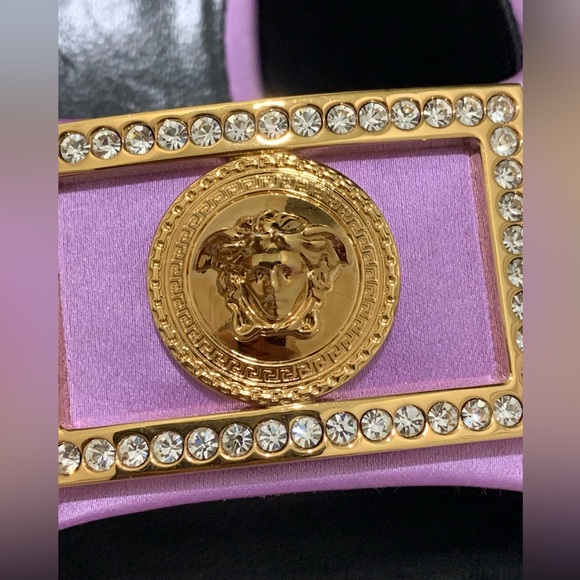 Versace Frame Slingback Sandal Size 37.5 - Picture 6 of 12